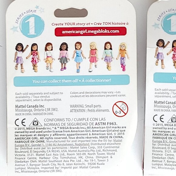 AMERICAN GIRL SERIES 1 Figure MEGA BLOCKS BNIP - Picture 2 of 2